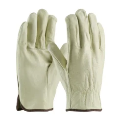 Protective Industrial Products Driver Glove Pig Skin & Elastic Back, PIP Wildland Gloves