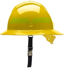 Fire Helmets Full Brim Helmet With Pin Lock Suspension, Bullard