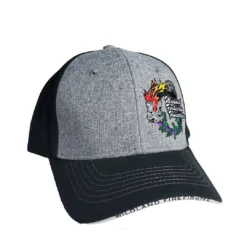 Ball Cap With Wreath (Grey/Black), Wildland Firefighter Foundation Foundations & Fundraisers