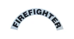 Pacific Reflex Signs Fire Helmets Crescent Helmet Sticker (Large)