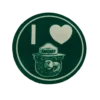 I Heart Smokey Glow In The Dark Sticker, Smokey Bear