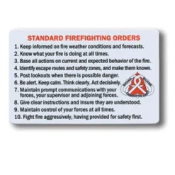 NIFC Cards-S-130 Standard Firefighting Orders/Watch Out Situations-10 Pack (NFES 00239)