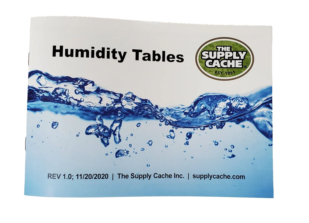 The Supply Cache Inc Humidity Tables Booklet, The Supply Cache Fire Weather