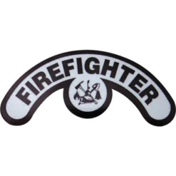 Pacific Reflex Signs Fire Helmets Emblem Crescent Helmet Sticker
