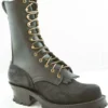 Type 1 Commander Boots - Black Rough Out (10" Upper), Frank's