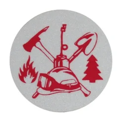 Pacific Reflex Signs Wildland Fire Scramble (2-Inch) Round Helmet Sticker