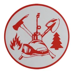 Pacific Reflex Signs Wildland Fire Scramble (4-Inch) Round Helmet Sticker, TSC Fire Helmets